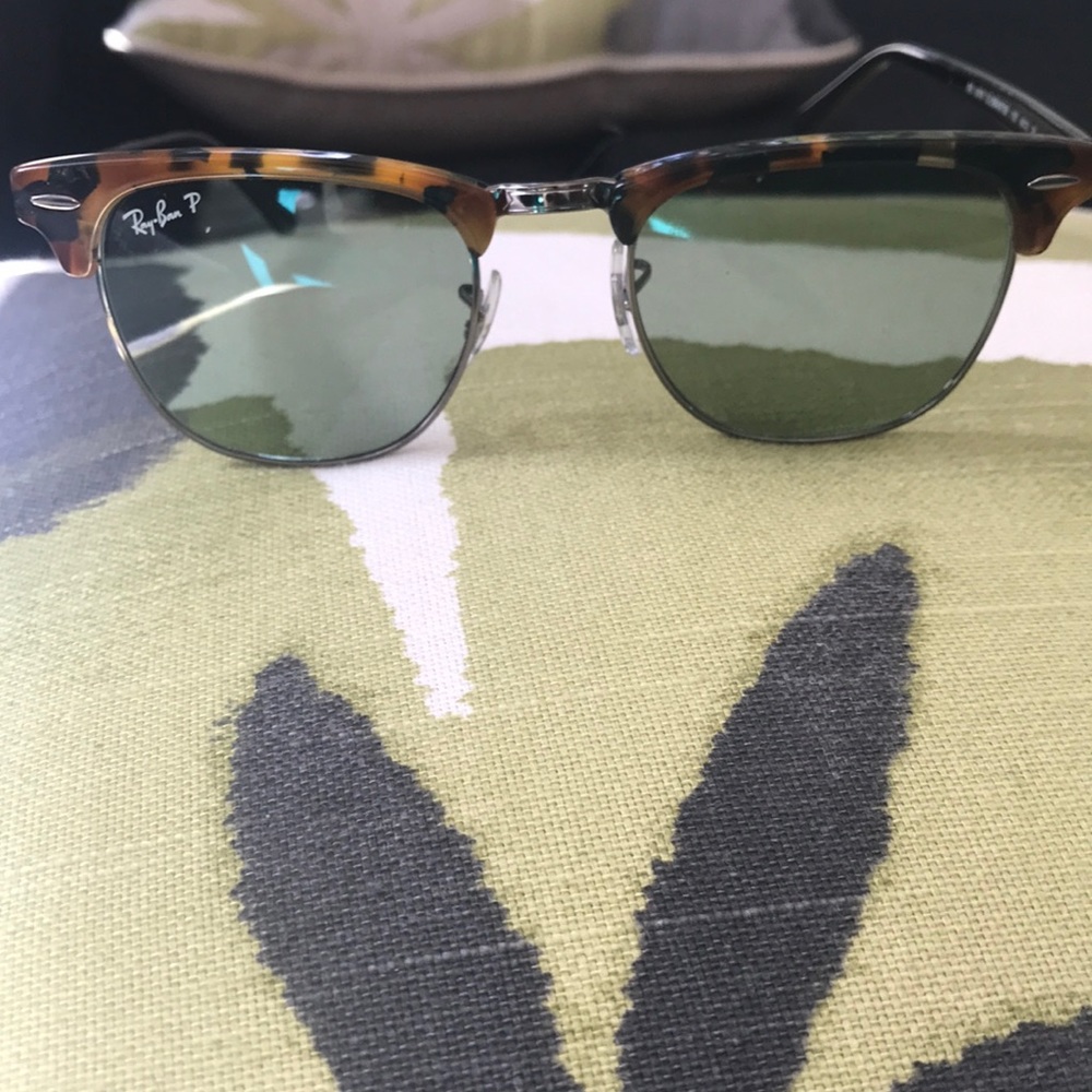Ray-Ban Clubmaster Polarized Green/Tortoise Frame